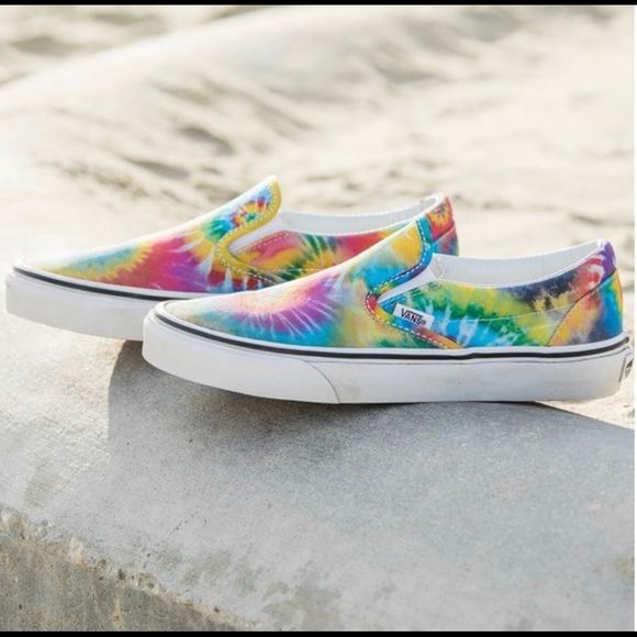 Unisex Vans Slip On Tie Dye Skate Shoe Multi color - Picture 14 of 15